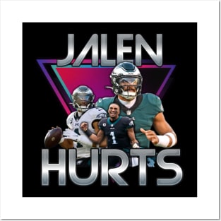 Jalen Hurts Retrowave Posters and Art